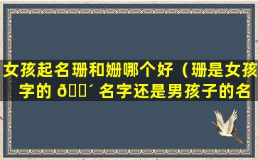 女孩起名珊和姗哪个好（珊是女孩字的 🐴 名字还是男孩子的名 🌲 字）